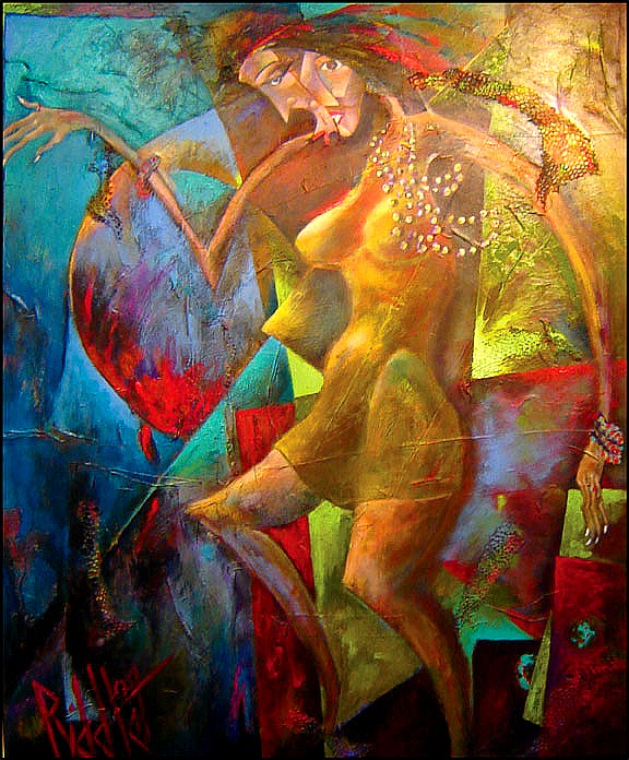 dancing thru, 5' x 6'