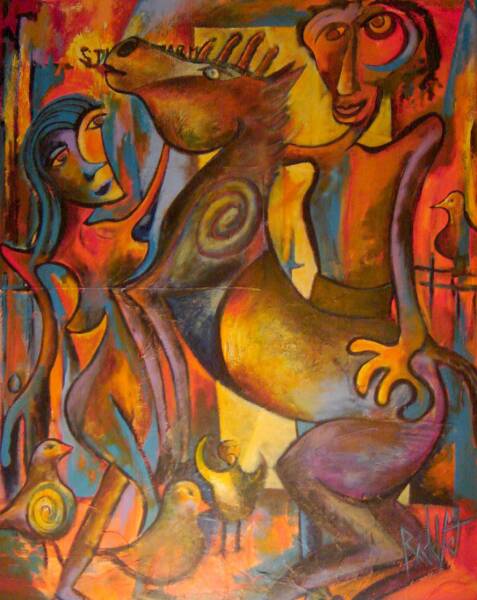 the ranch 40" x 60", Steven Paul Riddle